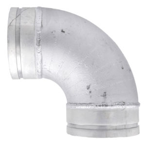 90 degree elbow grooved pipe fitting - aluminum